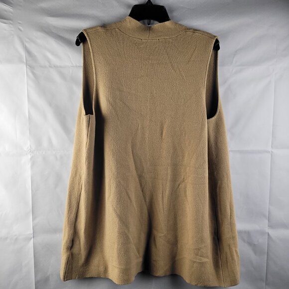 SERENGETI BRAND Sz L Crinkle Cut Grannycore Viscose Blend Vest - Picture 3 of 4